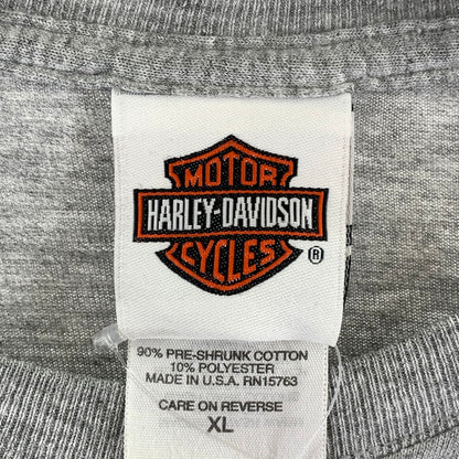 【中古品】【メンズ】 HARLEY－DAVIDSON ハーレーダビッドソン I GOT MINE USA製 2002 トップス 半袖 Tシャツ 古着 145-260726-mh-05-fuzh サイズ：XL カラー：グレー 万代Net店