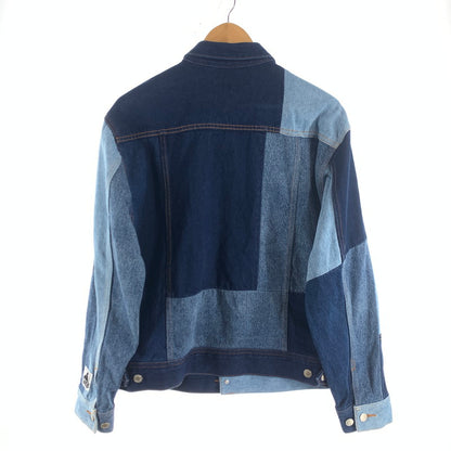 【中古品】【メンズ】 X-LARGE 101223021001 PATCHWORK DENIM JACKET エクストララージ パッチワーク デニムジャケット アウター ブランド 古着 142-260726-gm-06-fuzh サイズ：L カラー：インディゴ 万代Net店