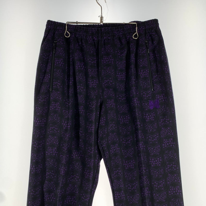 【中古品】【メンズ】 NEEDLES ニードルズ HM237 TRACK PANT-POLY JACQUARD トラックパンツ PURPLE.BLACK SIZE:M 151-260729-mh-28-fuzh サイズ：M カラー：パープルブラック 万代Net店