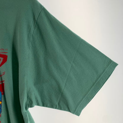 【中古美品】【メンズ】 HYSTERIC GLAMOUR ヒステリック グラマー トップス 半袖 Tシャツ 無敵戦隊 タグ付 古着 140-260729-mh-22-fuzh サイズ：L カラー：ミントグリーン 万代Net店
