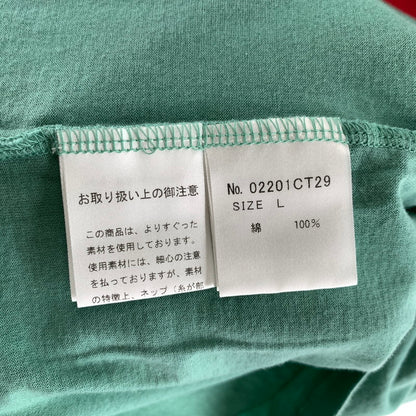 【中古美品】【メンズ】 HYSTERIC GLAMOUR ヒステリック グラマー トップス 半袖 Tシャツ 無敵戦隊 タグ付 古着 140-260729-mh-22-fuzh サイズ：L カラー：ミントグリーン 万代Net店