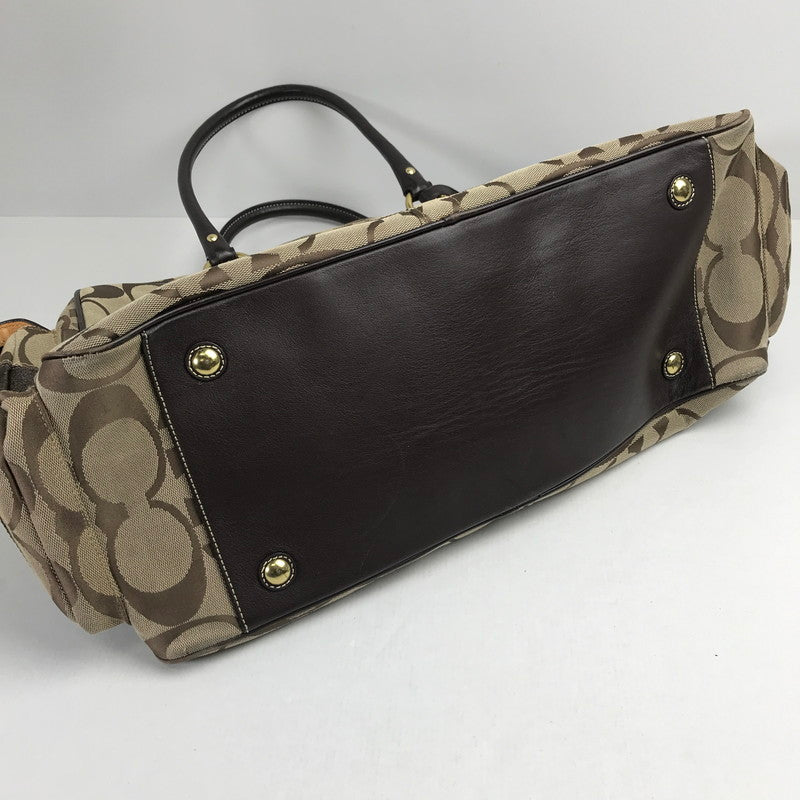 【中古品】【レディース】 COACH コーチ F10392 ボストンバッグ カラーBROWN シグネチャー　 180-260721-ky-02-fuzh 万代Net店