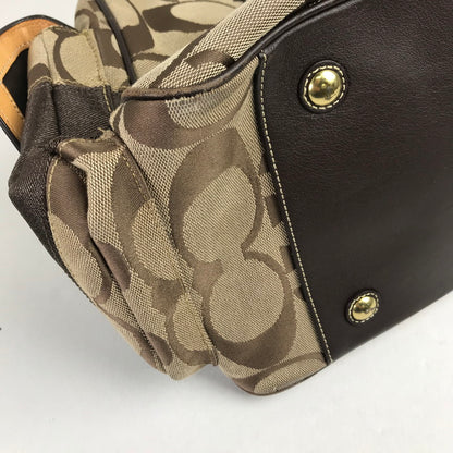 【中古品】【レディース】 COACH コーチ F10392 ボストンバッグ カラーBROWN シグネチャー　 180-260721-ky-02-fuzh 万代Net店
