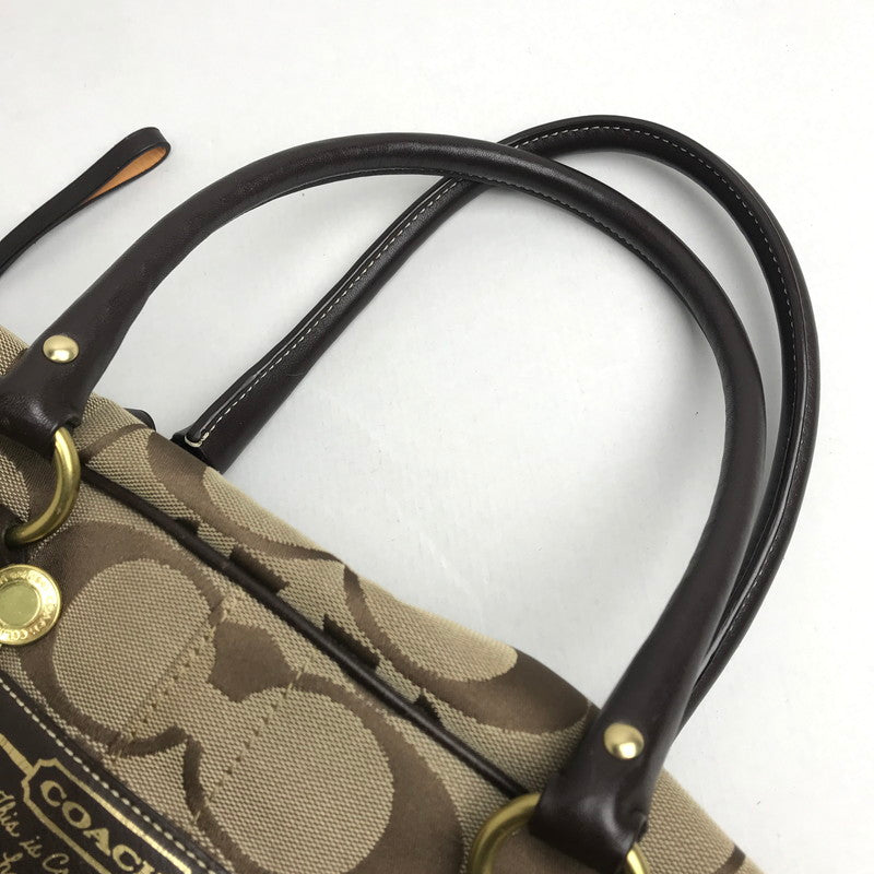 【中古品】【レディース】 COACH コーチ F10392 ボストンバッグ カラーBROWN シグネチャー　 180-260721-ky-02-fuzh 万代Net店