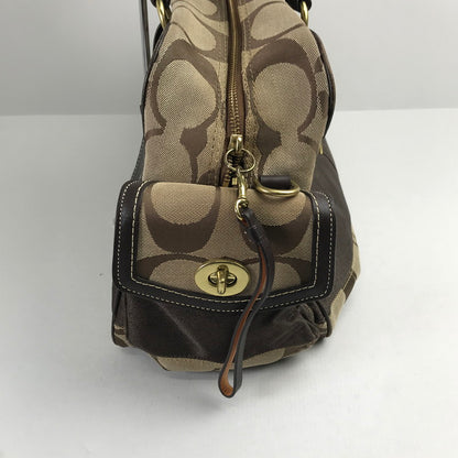 【中古品】【レディース】 COACH コーチ F10392 ボストンバッグ カラーBROWN シグネチャー　 180-260721-ky-02-fuzh 万代Net店