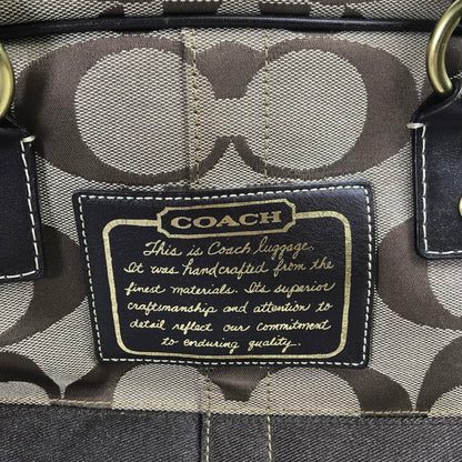 【中古品】【レディース】 COACH コーチ F10392 ボストンバッグ カラーBROWN シグネチャー　 180-260721-ky-02-fuzh 万代Net店