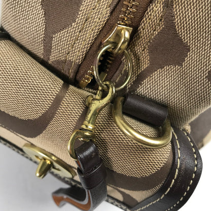 【中古品】【レディース】 COACH コーチ F10392 ボストンバッグ カラーBROWN シグネチャー　 180-260721-ky-02-fuzh 万代Net店