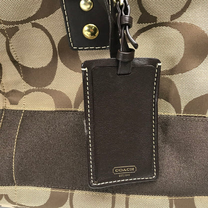 【中古品】【レディース】 COACH コーチ F10392 ボストンバッグ カラーBROWN シグネチャー　 180-260721-ky-02-fuzh 万代Net店