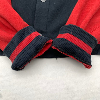 【中古品】【メンズ】 NIKE ナイキ JUMPMAN PARKA ジャンプマン パーカー フーディー BLACK.RED SIZE:L 467638-010 ボタン ※毛玉・使用感・タグに汚れあり 148-260815-io-05-fuzh カラー：ブラックレッド 万代Net店