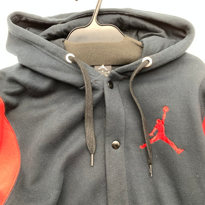 【中古品】【メンズ】 NIKE ナイキ JUMPMAN PARKA ジャンプマン パーカー フーディー BLACK.RED SIZE:L 467638-010 ボタン ※毛玉・使用感・タグに汚れあり 148-260815-io-05-fuzh カラー：ブラックレッド 万代Net店
