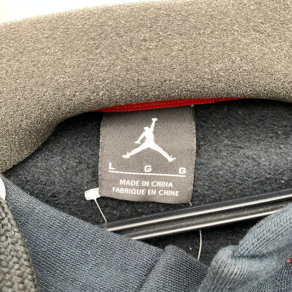 【中古品】【メンズ】 NIKE ナイキ JUMPMAN PARKA ジャンプマン パーカー フーディー BLACK.RED SIZE:L 467638-010 ボタン ※毛玉・使用感・タグに汚れあり 148-260815-io-05-fuzh カラー：ブラックレッド 万代Net店