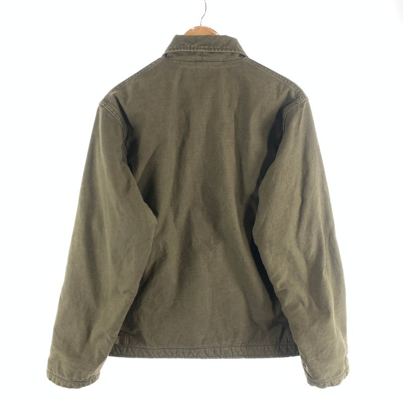 【中古品】【メンズ】 U.S.NAVY A-2 デッキジャケット WAIPER ワイパー ミリタリー ブランド 古着 145-260726-gm-34-fuzh サイズ：M カラー：カーキ 万代Net店