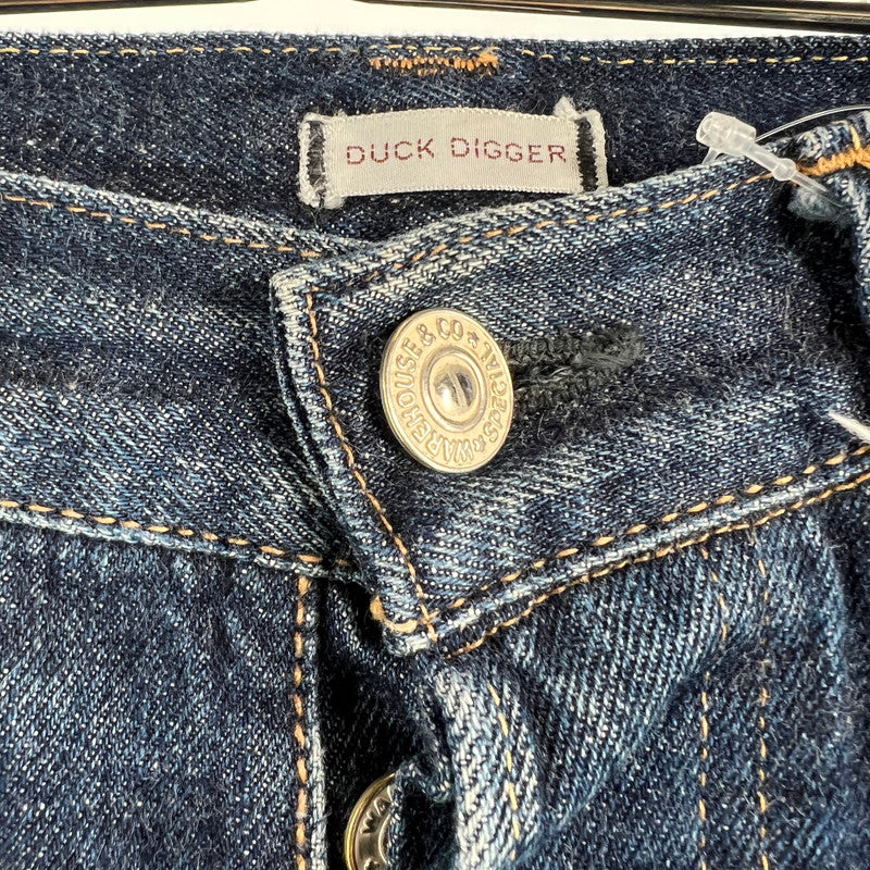 【中古品】【メンズ】 WAREHOUSE ＆CO DUCK DIGGER DENIM PANTS ウエアハウス アンド コー ダックディガー デニムパンツ 156-260818-ny-07-fuzh サイズ：30 カラー：ネイビー 万代Net店