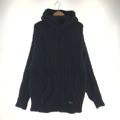 【中古品】【メンズ】 FAT エフエーティー ニット カラーBLACK SIZE:SKINNY F32420-KN06-AB フード付 142-260721-ky-10-fuzh 万代Net店