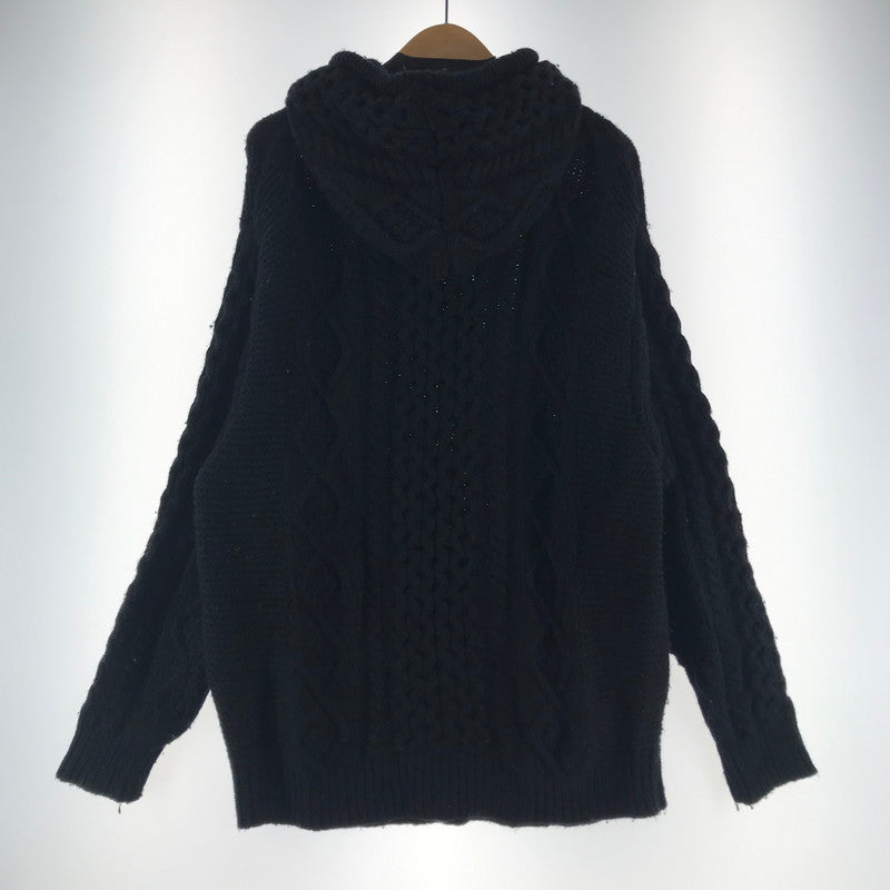 【中古品】【メンズ】 FAT エフエーティー ニット カラーBLACK SIZE:SKINNY F32420-KN06-AB フード付 142-260721-ky-10-fuzh 万代Net店