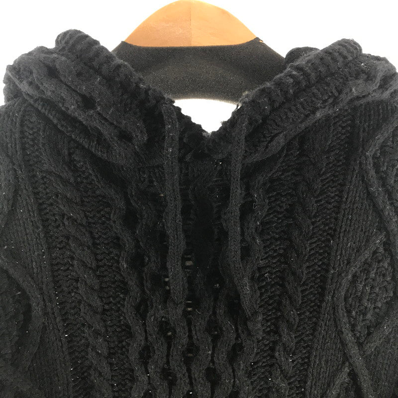 【中古品】【メンズ】 FAT エフエーティー ニット カラーBLACK SIZE:SKINNY F32420-KN06-AB フード付 142-260721-ky-10-fuzh 万代Net店
