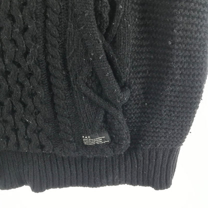 【中古品】【メンズ】 FAT エフエーティー ニット カラーBLACK SIZE:SKINNY F32420-KN06-AB フード付 142-260721-ky-10-fuzh 万代Net店