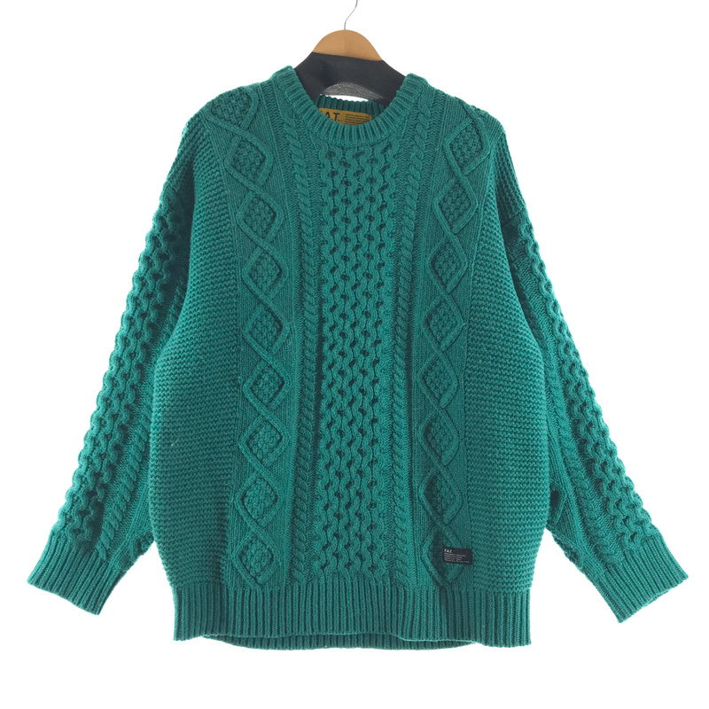 【中古品】【メンズ】 FAT エフエイティー ニット カラーGREEN SIZE:FAT F32420-KN05-AB 142-260721-ky-09-fuzh 万代Net店