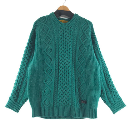 【中古品】【メンズ】 FAT エフエイティー ニット カラーGREEN SIZE:FAT F32420-KN05-AB 142-260721-ky-09-fuzh 万代Net店