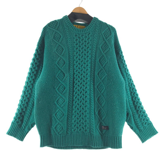 【中古品】【メンズ】 FAT エフエイティー ニット カラーGREEN SIZE:FAT F32420-KN05-AB 142-260721-ky-09-fuzh 万代Net店