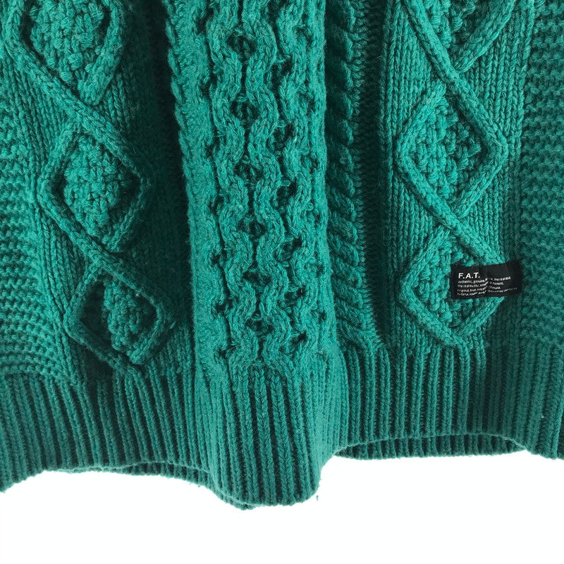 【中古品】【メンズ】 FAT エフエイティー ニット カラーGREEN SIZE:FAT F32420-KN05-AB 142-260721-ky-09-fuzh 万代Net店
