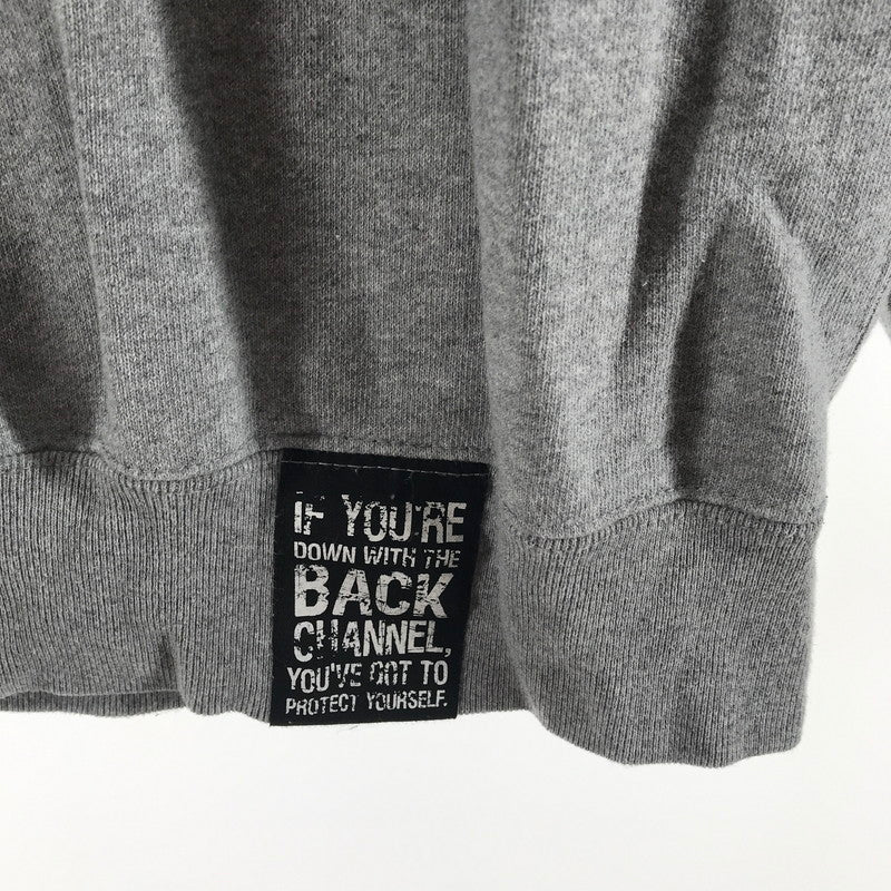 【中古品】【メンズ】 BACK CHANNEL バックチャネル パーカー カラーGRAY SIZE:L ワンポイント 142-260721-ky-06-fuzh 万代Net店
