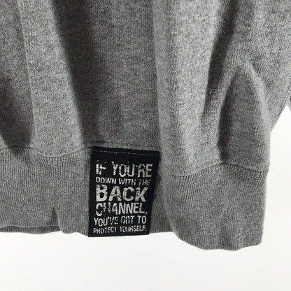 【中古品】【メンズ】 BACK CHANNEL バックチャネル パーカー カラーGRAY SIZE:L ワンポイント 142-260721-ky-06-fuzh 万代Net店