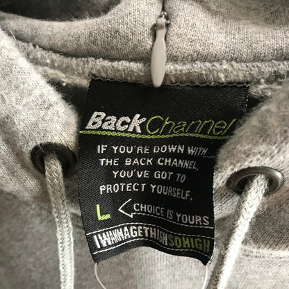 【中古品】【メンズ】 BACK CHANNEL バックチャネル パーカー カラーGRAY SIZE:L ワンポイント 142-260721-ky-06-fuzh 万代Net店