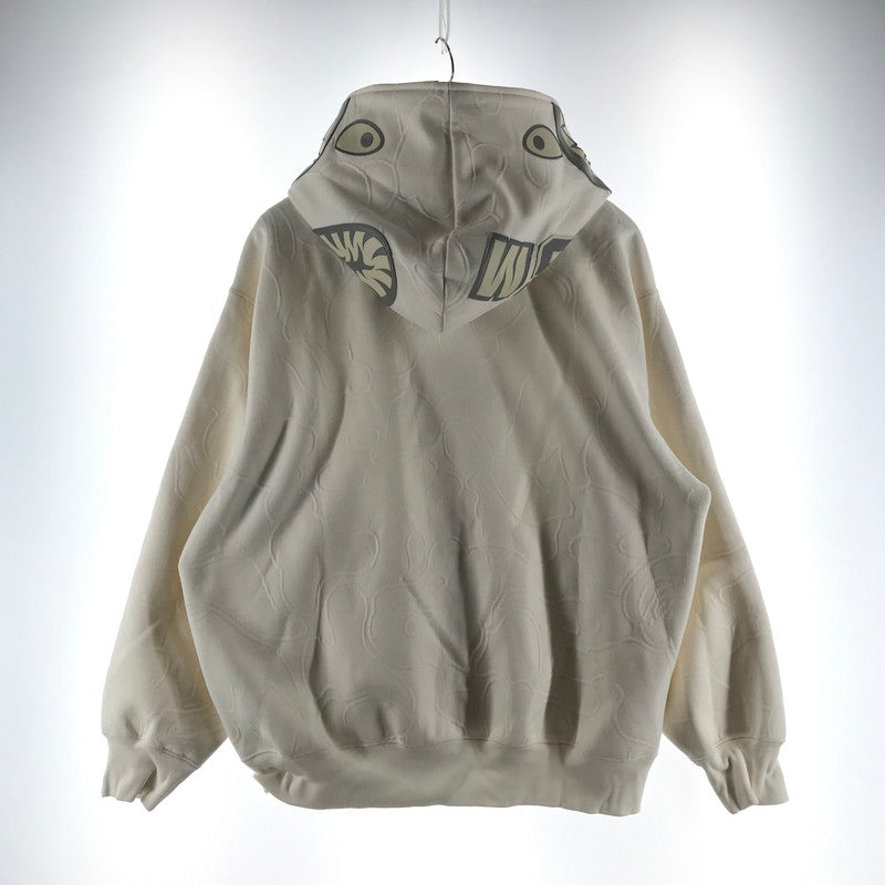 【中古品】【メンズ】 A BATHING APE アベイシングエイプ LINE CAMO QUILTED SHARK RELAXED FIT FZ HOODIE シャークリラックスフィット フルジップ フーディ カラーWHITE SIZE:L　 142-260721-ky-07-fuzh 万代Net店