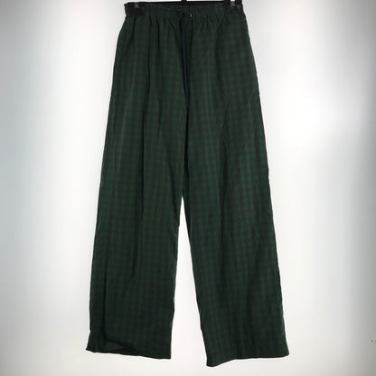 【中古品】【メンズ】 BLAMINK ブラミンク ナイロン パンツ チェック ボトムス 古着 151-260729-mh-09-fuzh サイズ：36 カラー：グリーン チェック 万代Net店
