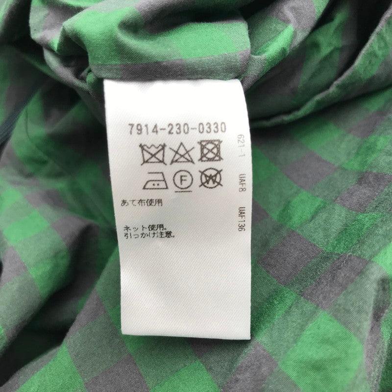 【中古品】【メンズ】 BLAMINK ブラミンク ナイロン パンツ チェック ボトムス 古着 151-260729-mh-09-fuzh サイズ：36 カラー：グリーン チェック 万代Net店