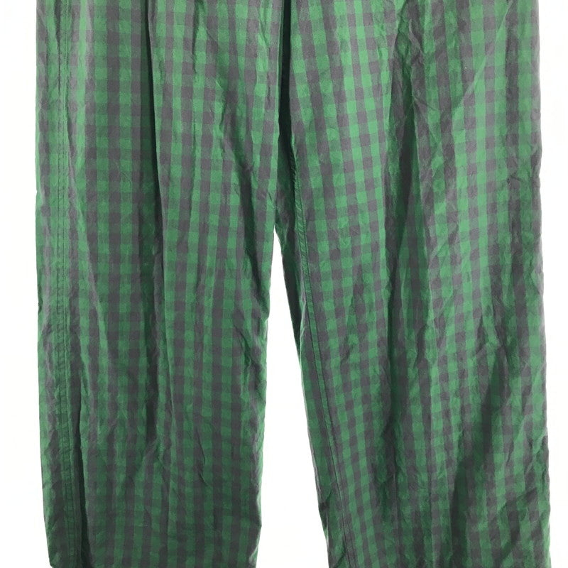 【中古品】【メンズ】 BLAMINK ブラミンク ナイロン パンツ チェック ボトムス 古着 151-260729-mh-09-fuzh サイズ：36 カラー：グリーン チェック 万代Net店