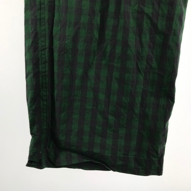 【中古品】【メンズ】 BLAMINK ブラミンク ナイロン パンツ チェック ボトムス 古着 151-260729-mh-09-fuzh サイズ：36 カラー：グリーン チェック 万代Net店