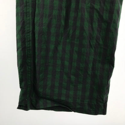 【中古品】【メンズ】 BLAMINK ブラミンク ナイロン パンツ チェック ボトムス 古着 151-260729-mh-09-fuzh サイズ：36 カラー：グリーン チェック 万代Net店