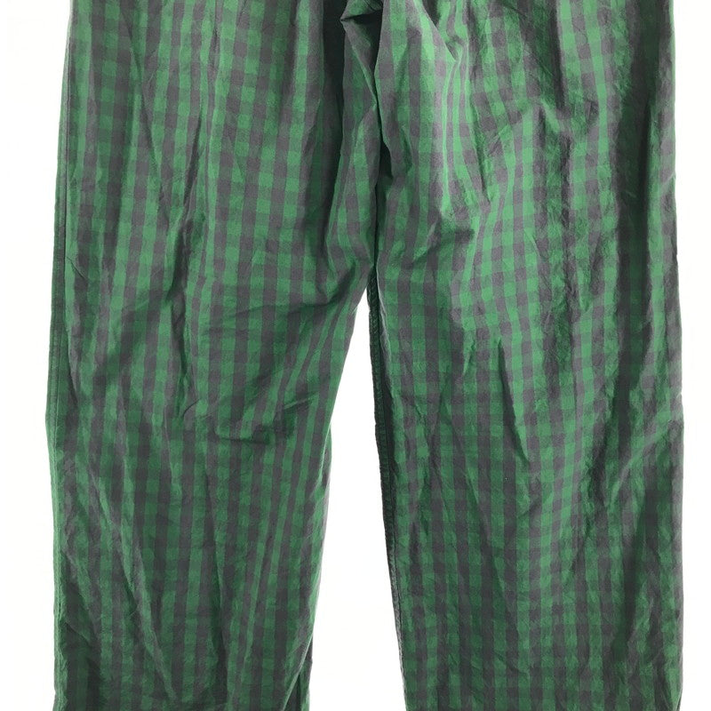 【中古品】【メンズ】 BLAMINK ブラミンク ナイロン パンツ チェック ボトムス 古着 151-260729-mh-09-fuzh サイズ：36 カラー：グリーン チェック 万代Net店