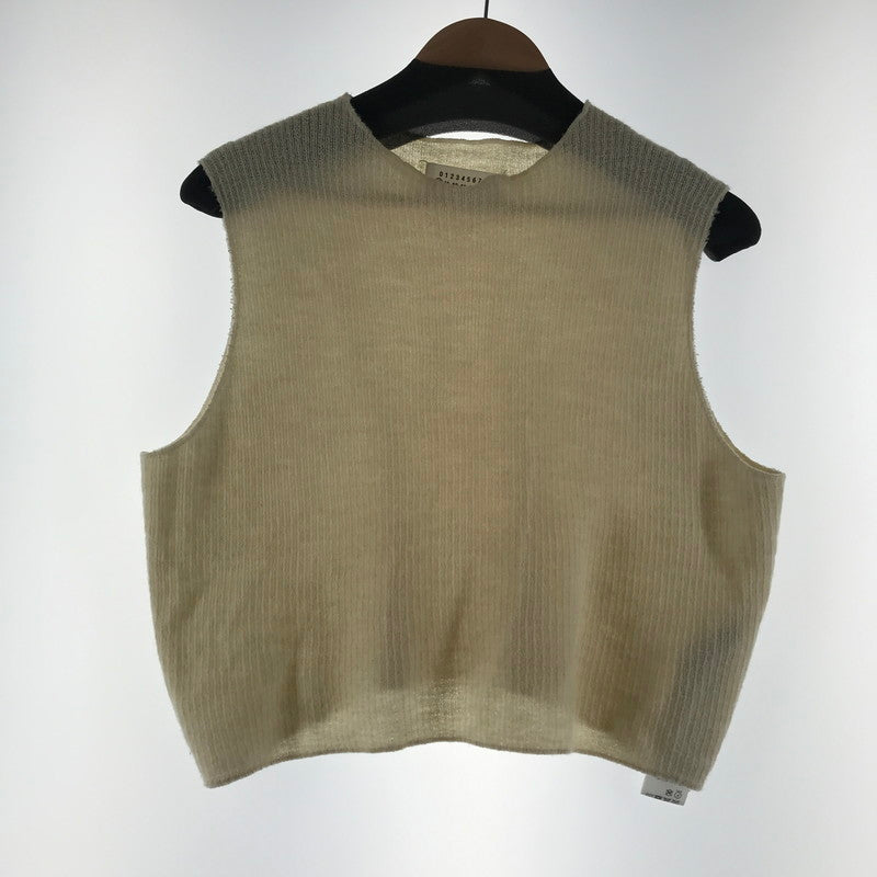 【中古品】【レディース】 MAISON MARGIELA メゾンマルジェラ S50HA1065 KNIT BEST ニットベストカラーCREAM SIZE:S 168-260721-ky-08-fuzh 万代Net店