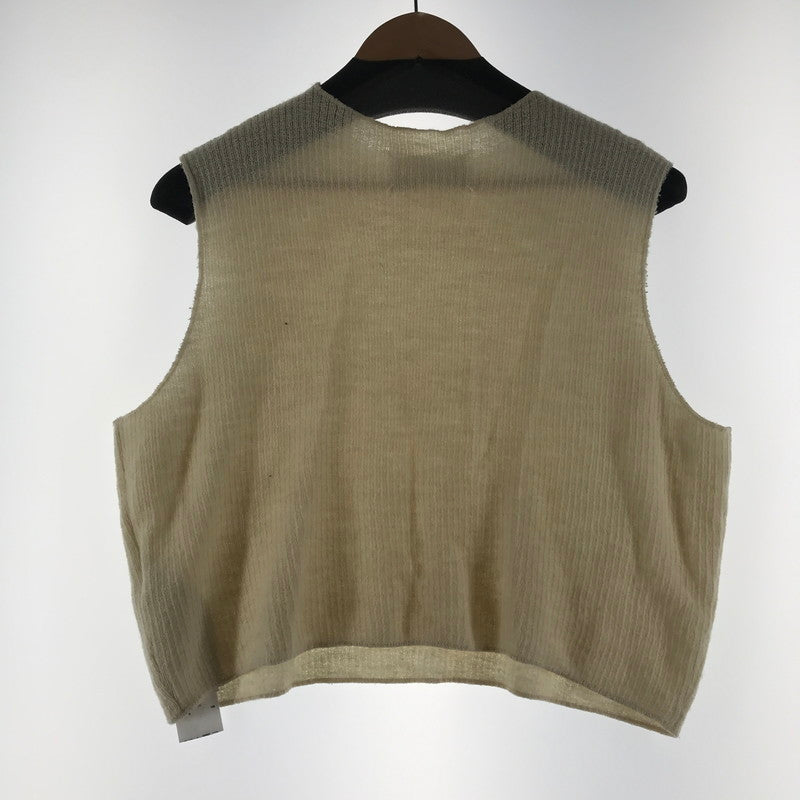 【中古品】【レディース】 MAISON MARGIELA メゾンマルジェラ S50HA1065 KNIT BEST ニットベストカラーCREAM SIZE:S 168-260721-ky-08-fuzh 万代Net店