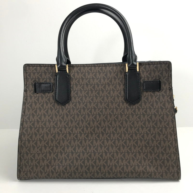 【中古品】【レディース】 MICHAEL KORS マイケルコース 2WAY バッグ カバン MK シグネチャー キーチャーム欠品 180-260724-mh-01-fuzh カラー：ブラウン ブラック 万代Net店