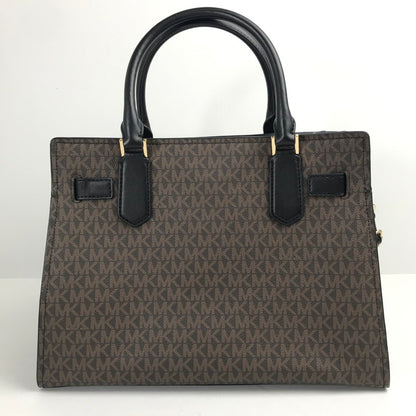 【中古品】【レディース】 MICHAEL KORS マイケルコース 2WAY バッグ カバン MK シグネチャー キーチャーム欠品 180-260724-mh-01-fuzh カラー：ブラウン ブラック 万代Net店