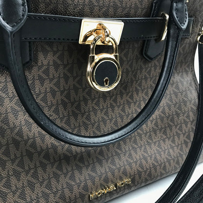 【中古品】【レディース】 MICHAEL KORS マイケルコース 2WAY バッグ カバン MK シグネチャー キーチャーム欠品 180-260724-mh-01-fuzh カラー：ブラウン ブラック 万代Net店