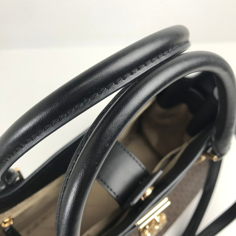 【中古品】【レディース】 MICHAEL KORS マイケルコース 2WAY バッグ カバン MK シグネチャー キーチャーム欠品 180-260724-mh-01-fuzh カラー：ブラウン ブラック 万代Net店