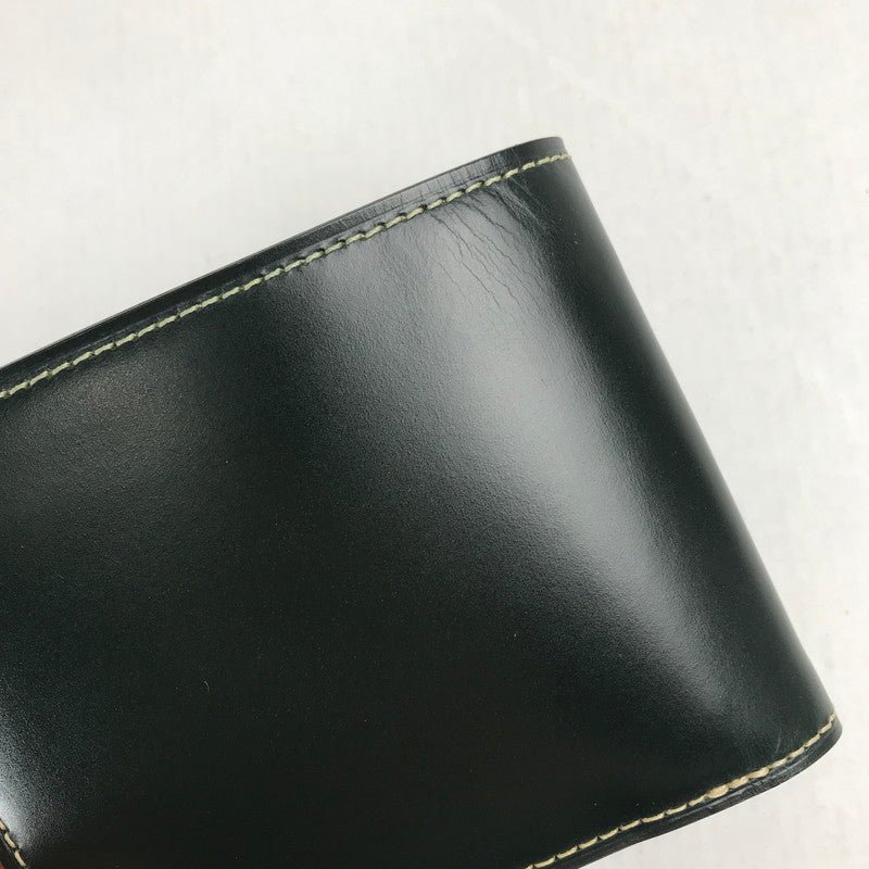 【中古品】【メンズ】 GANZO ガンゾ 小銭入れ付き 2つ折り 財布 コインポケット 200-260724-mh-04-fuzh カラー：ダークグリーン 万代Net店