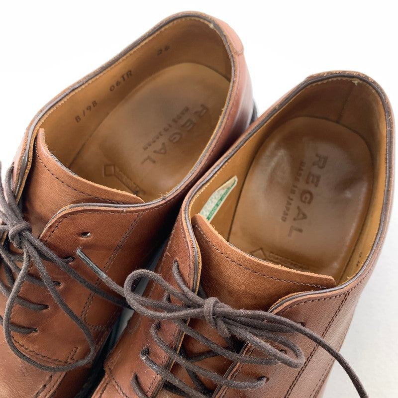 【中古品】【メンズ】 REGAL リーガル 06TR Uチップ ビジネスシューズ カラー BROWN SIZE:24.0cm 箱有 靴 164-260722-ky-01-fuzh 万代Net店