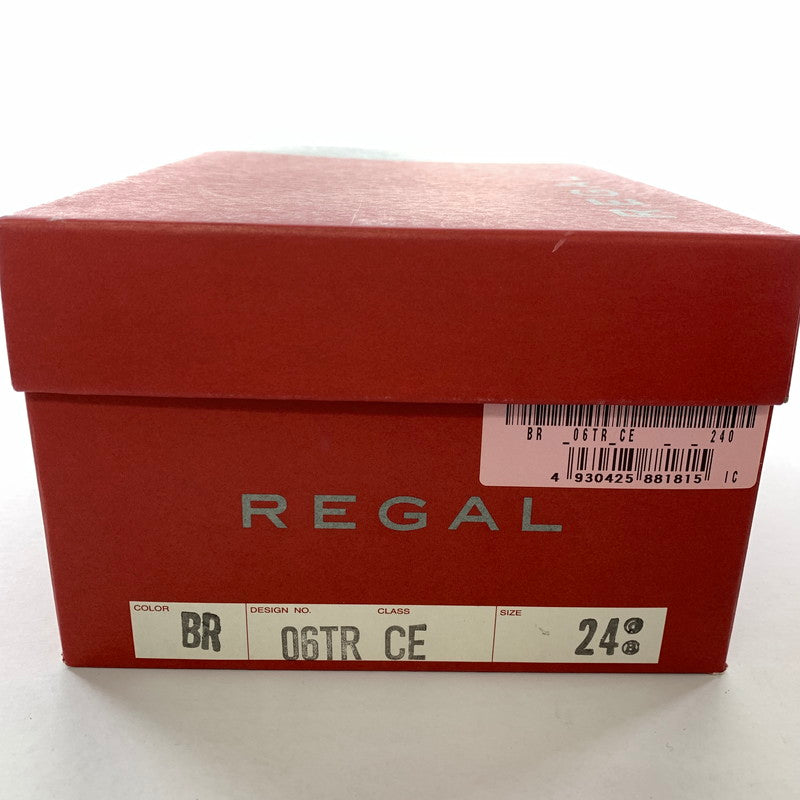 【中古品】【メンズ】 REGAL リーガル 06TR Uチップ ビジネスシューズ カラー BROWN SIZE:24.0cm 箱有 靴 164-260722-ky-01-fuzh 万代Net店