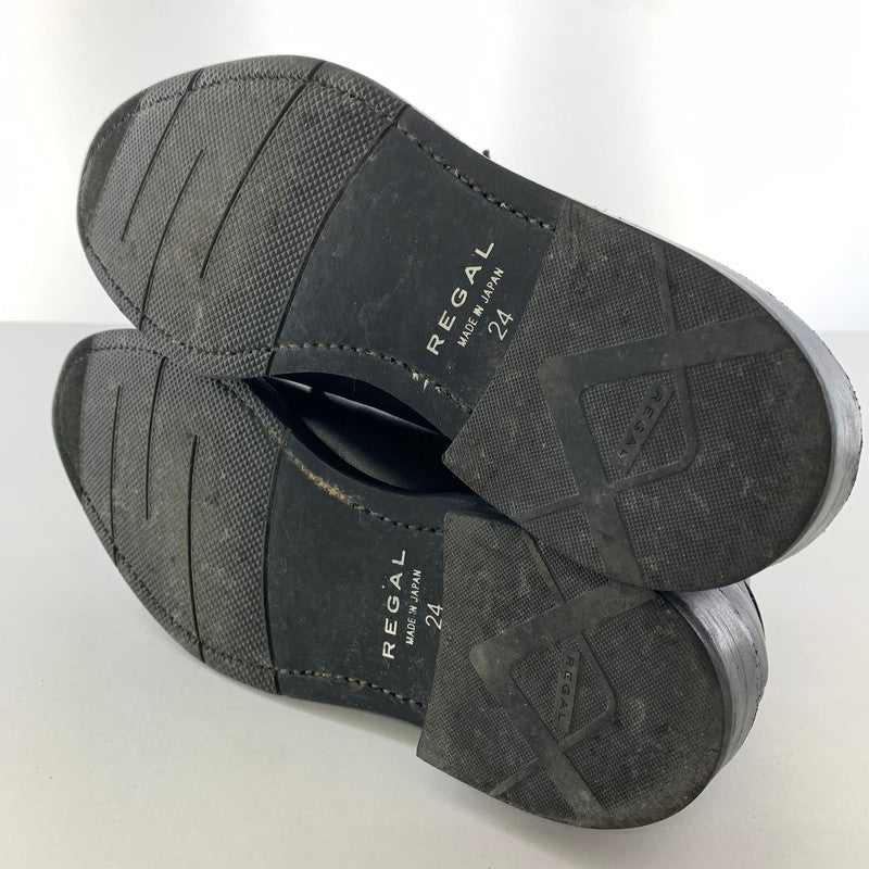 【中古品】【メンズ】 REGAL リーガル 06TR Uチップ ビジネスシューズ カラー BLK SIZE:24.0㎝ 箱付属 靴 164-260722-ky-02-fuzh 万代Net店