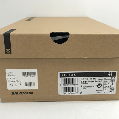 【中古美品】【メンズ】 SALOMON サロモン 479750 XT-6 GORE-TEX KELP ゴアテックス スニーカー シューズ 靴 162-260724-mh-06-fuzh サイズ：29cm カラー：ベージュ 万代Net店