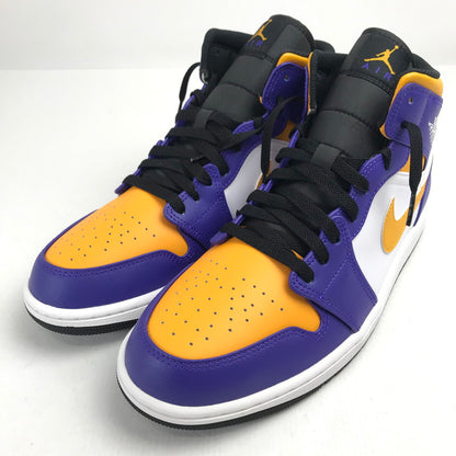 【中古品】【メンズ】 NIKE ナイキ DQ8426-517 AIR JORDAN 1 MID "LAKERS" エアジョーダン1 レイカーズ スニーカー 靴 160-260724-mh-07-fuzh サイズ：29cm カラー：紫・黄・白 万代Net店