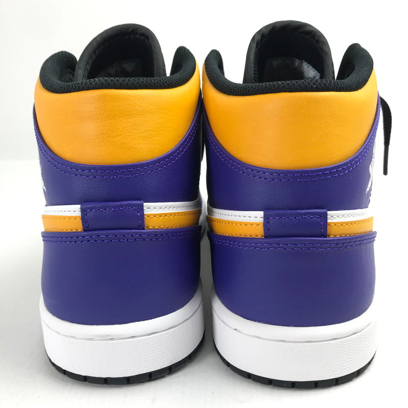 【中古品】【メンズ】 NIKE ナイキ DQ8426-517 AIR JORDAN 1 MID "LAKERS" エアジョーダン1 レイカーズ スニーカー 靴 160-260724-mh-07-fuzh サイズ：29cm カラー：紫・黄・白 万代Net店