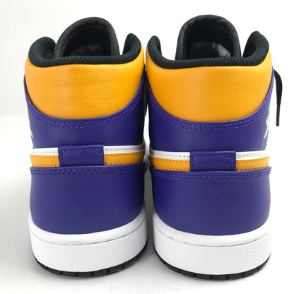 【中古品】【メンズ】 NIKE ナイキ DQ8426-517 AIR JORDAN 1 MID "LAKERS" エアジョーダン1 レイカーズ スニーカー 靴 160-260724-mh-07-fuzh サイズ：29cm カラー：紫・黄・白 万代Net店