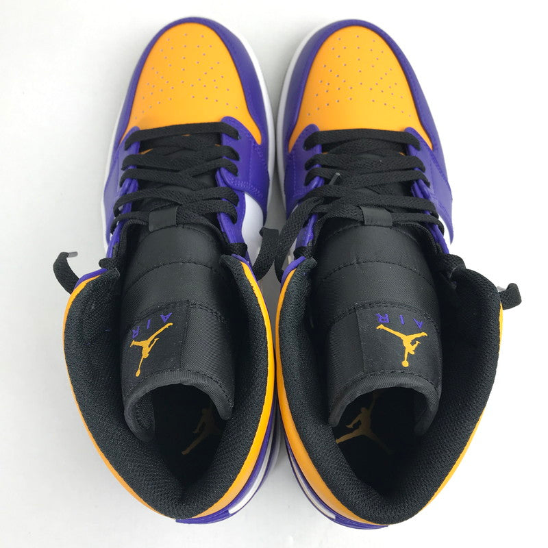 【中古品】【メンズ】 NIKE ナイキ DQ8426-517 AIR JORDAN 1 MID "LAKERS" エアジョーダン1 レイカーズ スニーカー 靴 160-260724-mh-07-fuzh サイズ：29cm カラー：紫・黄・白 万代Net店